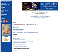 Tablet Screenshot of churchyear.net