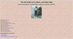 Desktop Screenshot of joesouth.churchyear.net