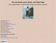 Tablet Screenshot of joesouth.churchyear.net